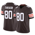 C.Browns #80 Jamari Thrash Player Brown Vapor F.U.S.E. Limited Home Game Edoa Stitched Jerseys