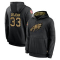 P.Eagles #33 Cooper DeJean Player Black Salute to Service Hoodies Limited Game Edoa Stitched Jerseys