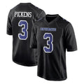 D.Cowboys #3 George Pickens Player Carbon Black Fashion Home Game Edoa Stitched Jerseys