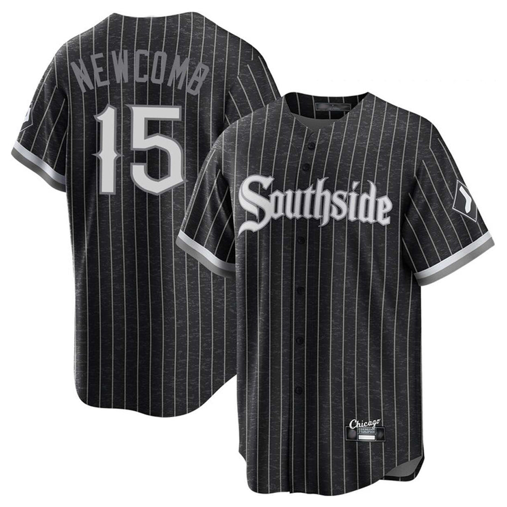 C.White Sox #15 Sean Newcomb Player Black City Connect Home Game Edoa Stitched Jerseys