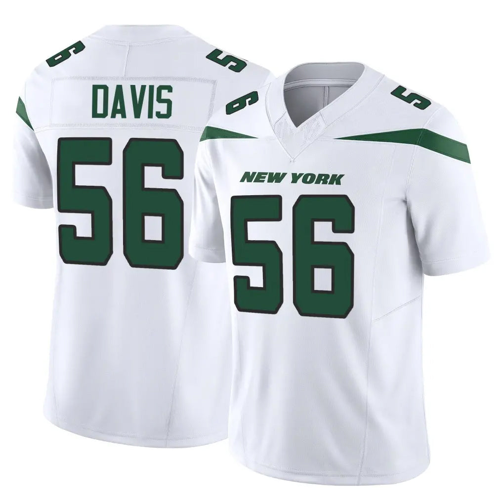 NY.Jets #56 Demario Davis Player White Limited Vapor F.U.S.E. Home Game Edoa Stitched Jerseys