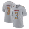 W.Commanders #3 Stefon Diggs Player Gray Atmosphere Fashion Home Game Edoa Stitched Jerseys