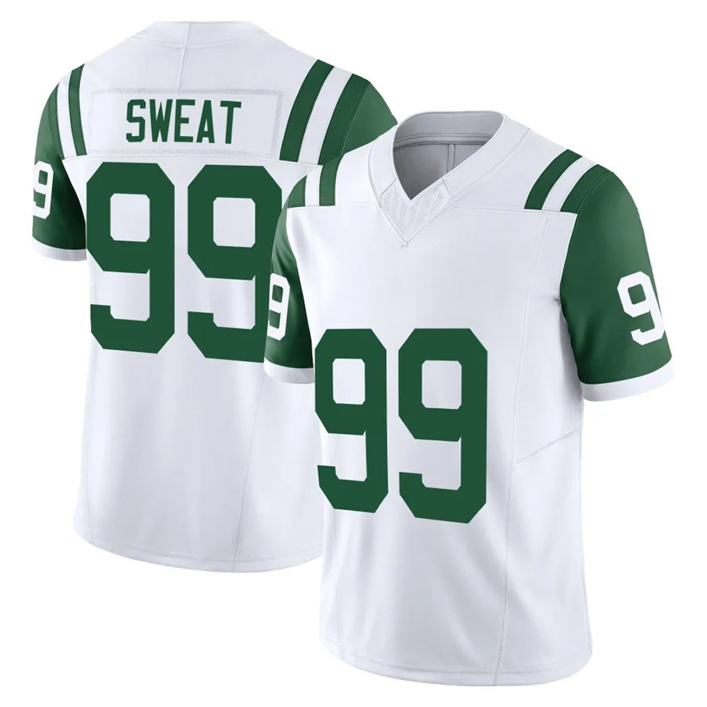 NY.Jets #99 T'Vondre Sweat Player White Limited Classic Vapor F.U.S.E. Home Game Edoa Stitched Jerseys