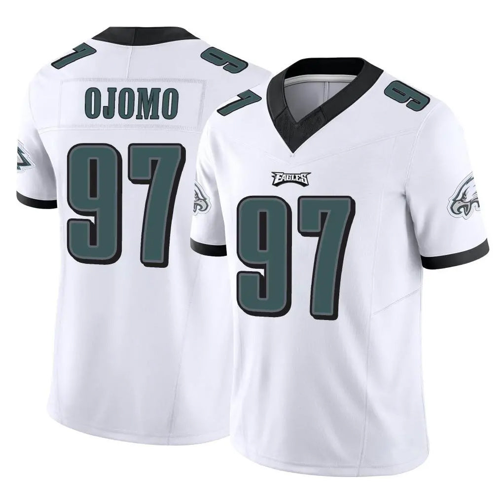 P.Eagles #97 Moro Ojomo Player White Limited Vapor F.U.S.E. Home Game Edoa Stitched Jerseys