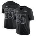 SF.49ers #85 George Kittle Player Black Limited 2026 Salute to Service Home Game Edoa Stitched Jerseys
