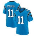 C.Panthers #11 Nic Scourton Player Blue Home Game Edoa Stitched Jerseys