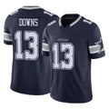 D.Cowboys #13 Caleb Downs Player Navy Limited Vapor F.U.S.E. Home Game Edoa Stitched Jerseys