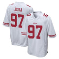 SF.49ers #97 Nick Bosa Player White Home Game Edoa Stitched Jerseys