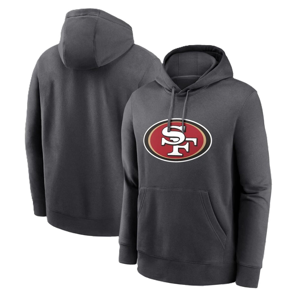SF.49ers ## 49ers Blank Player Gray Pullover Hoodies Home Game Edoa Stitched Jerseys