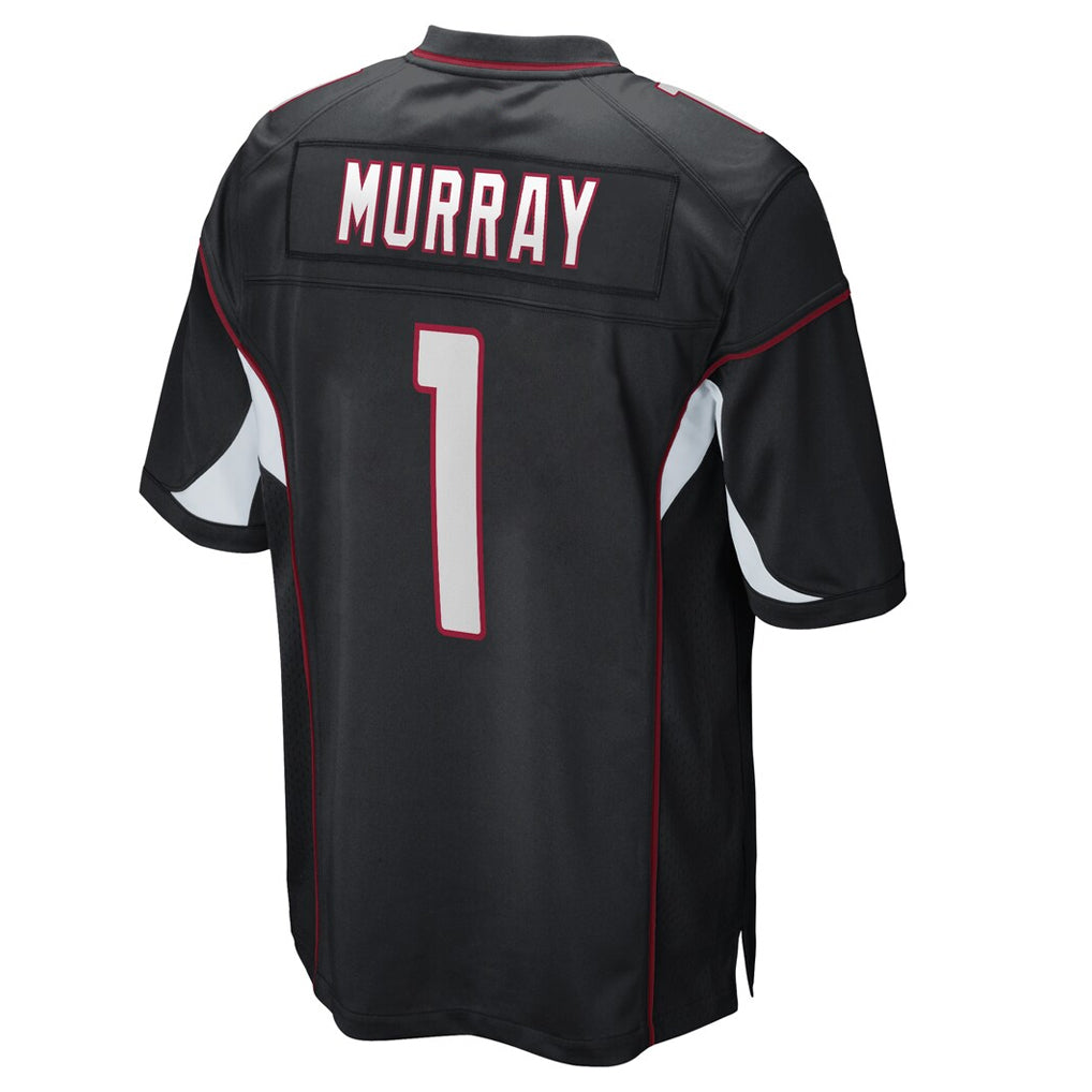 A.Cardinals #1 Kyler Murray Player Black Home Game Edoa Stitched Jerseys