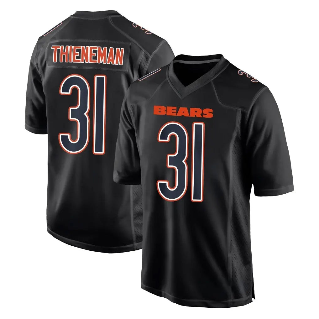C.Bears #31 Dillon Thieneman Player Carbon Black Fashion Game Edoa Stitched Jerseys