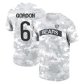 C.Bears #6 Kyler Gordon Player Arctic Camo Salute to Service Performance T-Shirt Limited Edoa Stitched Jerseys
