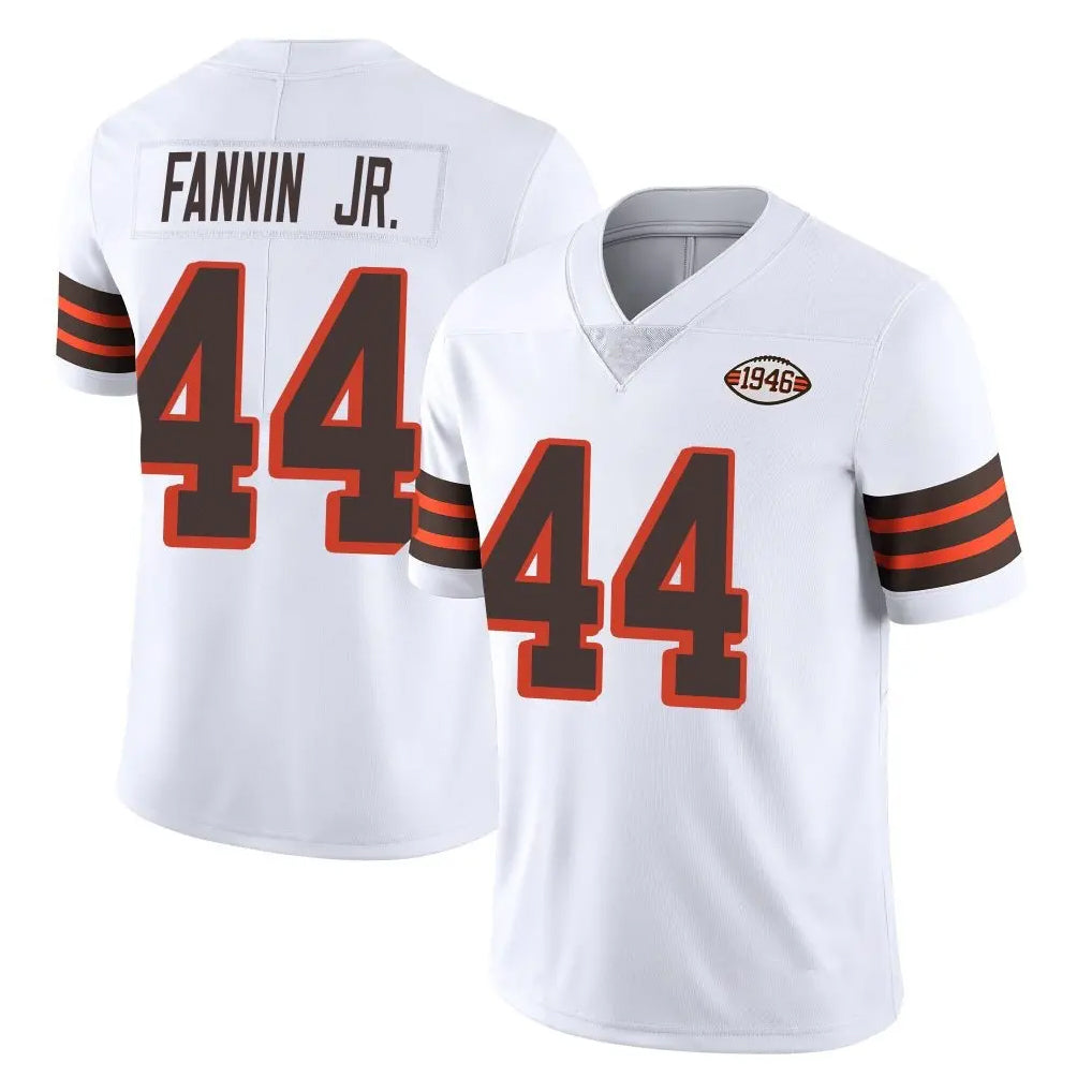 C.Browns #44 Harold Fannin Jr. Player White Limited  Vapor 1946 Collection Alternate Game Edoa Stitched Jerseys
