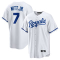 KC.Royals #7 Bobby Witt Jr. Player White Home Game Edoa Stitched Jerseys