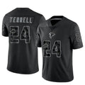 A.Falcons #24 A.J. Terrell Jr. Player Black RFLCTV Limited Edoa Stitched Jerseys