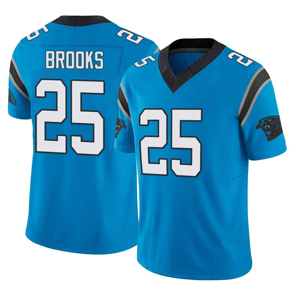 C.Panthers #25 Jonathon Brooks Player Blue Vapor F.U.S.E. Limited Home Game Edoa Stitched Jerseys