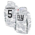 NY.Giants #5 Kayvon Thibodeaux Player Arctic Camo Salute to Service Pullover Hoodies Limited Game Edoa Stitched Jerseys