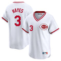 C.Reds #3 Ke'Bryan Hayes Player White Cooperstown Collection Limited T-shirt Home Edoa Stitched Jerseys