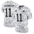 C.Panthers #11 Nic Scourton Player Arctic Camo Salute to Service Limited Edoa Stitched Jerseys