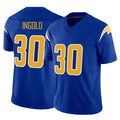 LA.Chargers #30 Alec Ingold Player Royal Limited Vapor F.U.S.E. Home Game Edoa Stitched Jerseys