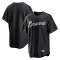 A.Braves ## Braves Blank Player Black Home Game Edoa Stitched Jerseys