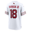 A.Cardinals #18 Marvin Harrison Jr. Player White Game Road Edoa Stitched Jerseys