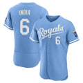 KC.Royals #6 Jonathan India Player Light Blue Alt Limited Elite Home Edoa Stitched Jerseys