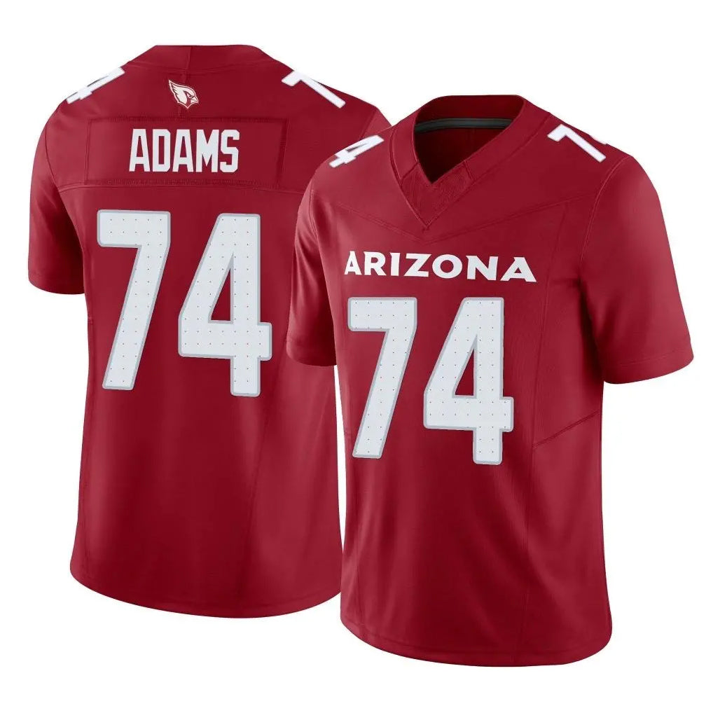 A.Cardinals #74 Isaiah Adams Player Cardinal Vapor F.U.S.E. Limited Home Game Edoa Stitched Jerseys