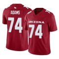A.Cardinals #74 Isaiah Adams Player Cardinal Vapor F.U.S.E. Limited Home Game Edoa Stitched Jerseys