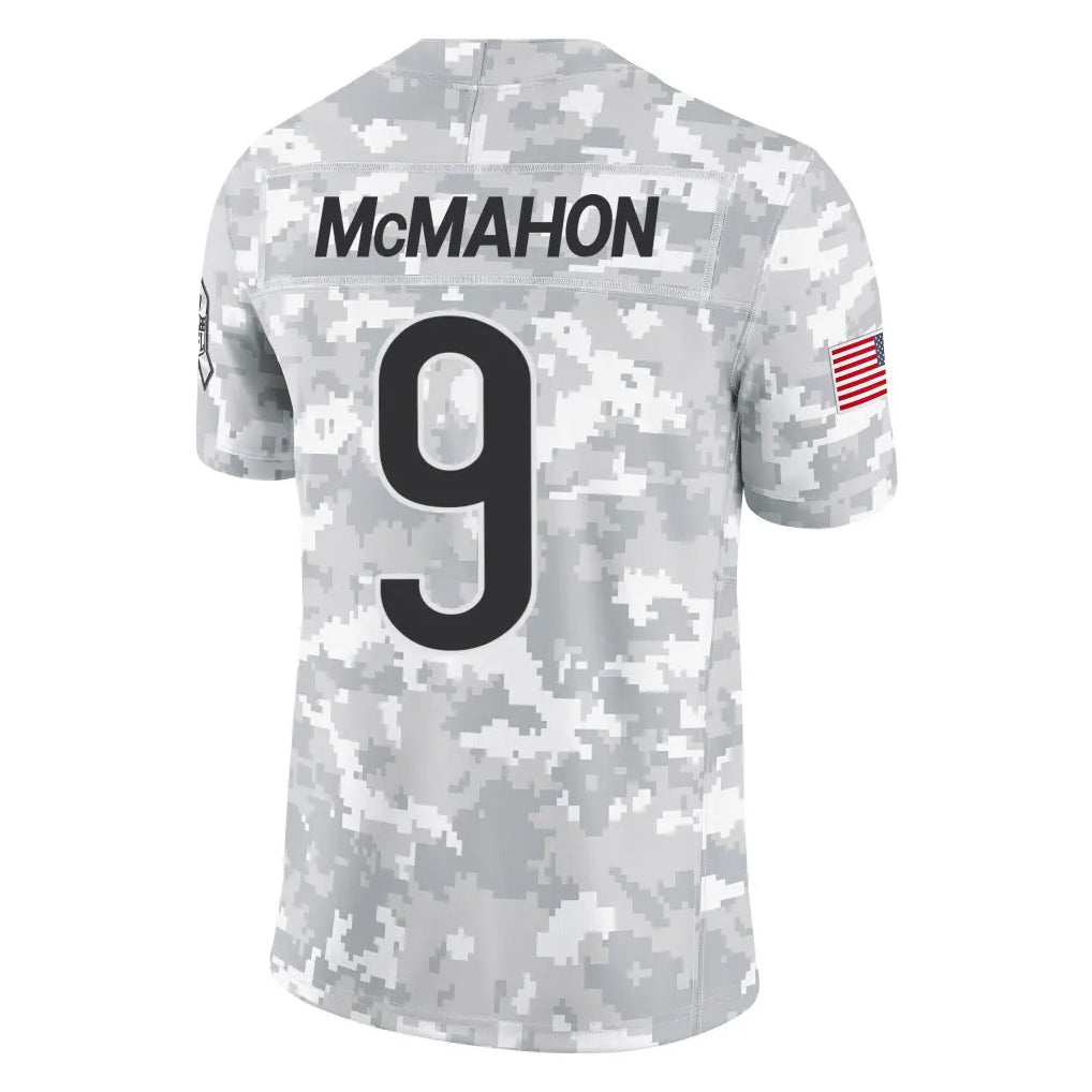 C.Bears #9 Jim McMahon Player Arctic Camo Salute to Service Limited Edoa Stitched Jerseys