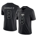 NY.Jets #9 Will McDonald IV Player Stealth Black Limited Reflective Home Game Edoa Stitched Jerseys