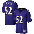 B.Ravens #52 Ray Lewis Player Purple Mitchell & Ness Big & Tall 2000 Retired Edoa Stitched Jerseys