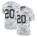 NY.Jets #20 Breece Hall Player Arctic Camo Salute to Service Limited Game Edoa Stitched Jerseys