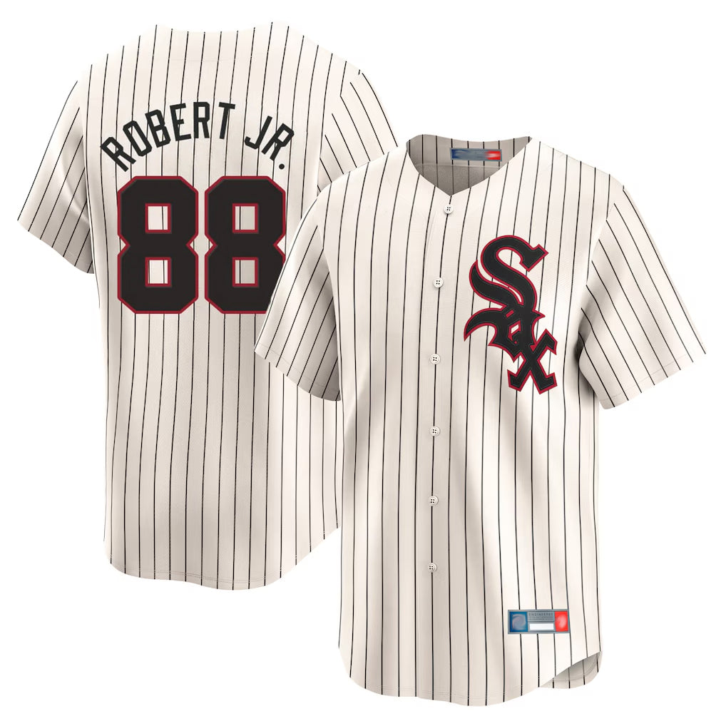 C.White Sox #88 Luis Robert Jr Player Cream Cooperstown Collection Limited Home Edoa Stitched Jerseys
