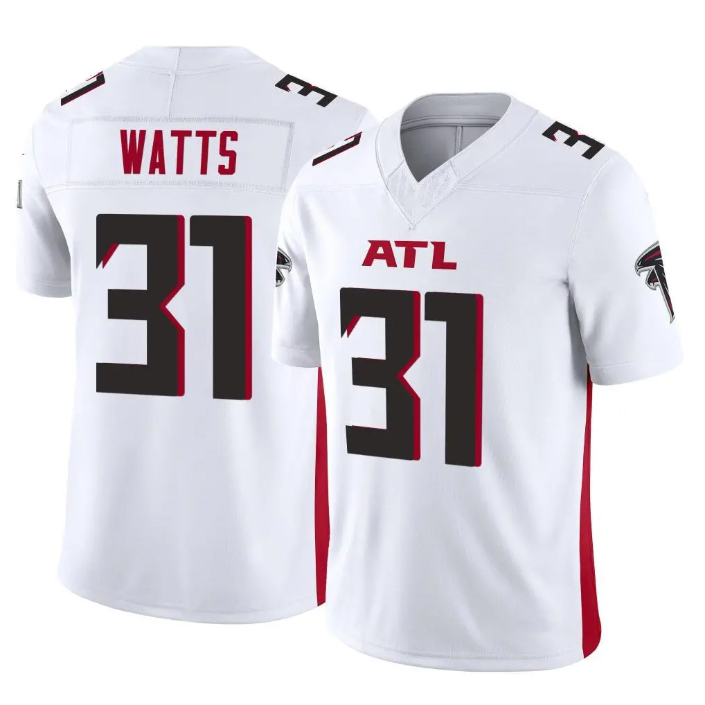 A.Falcons #31 Xavier Watts Player White Vapor F.U.S.E. Limited Edoa Stitched Jerseys