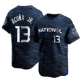A.Braves #13 Ronald Acuna Jr Player Royal National League All-Star Limited Game Edoa Stitched Jerseys