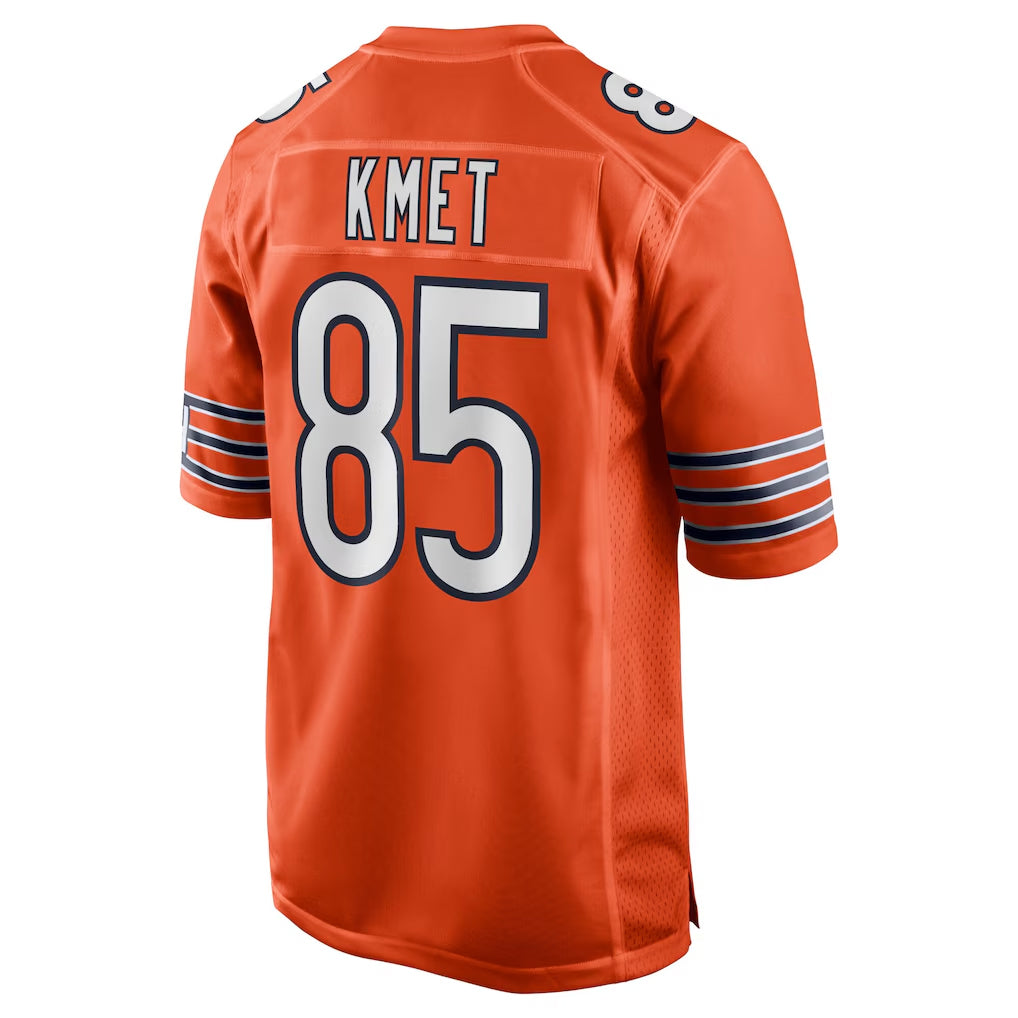 C.Bears #85 Cole Kmet Player Orange Home Game Edoa Stitched Jerseys