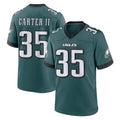 P.Eagles #35 Michael Carter II Player Green Home Game Edoa Stitched Jerseys