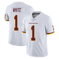 W.Commanders #1 Rachaad White Player White Limited Vapor Untouchable Home Game Edoa Stitched Jerseys