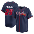 A.Braves #29 John Smoltz Player Navy 2025 Speedway Classic Home Game Edoa Stitched Jerseys