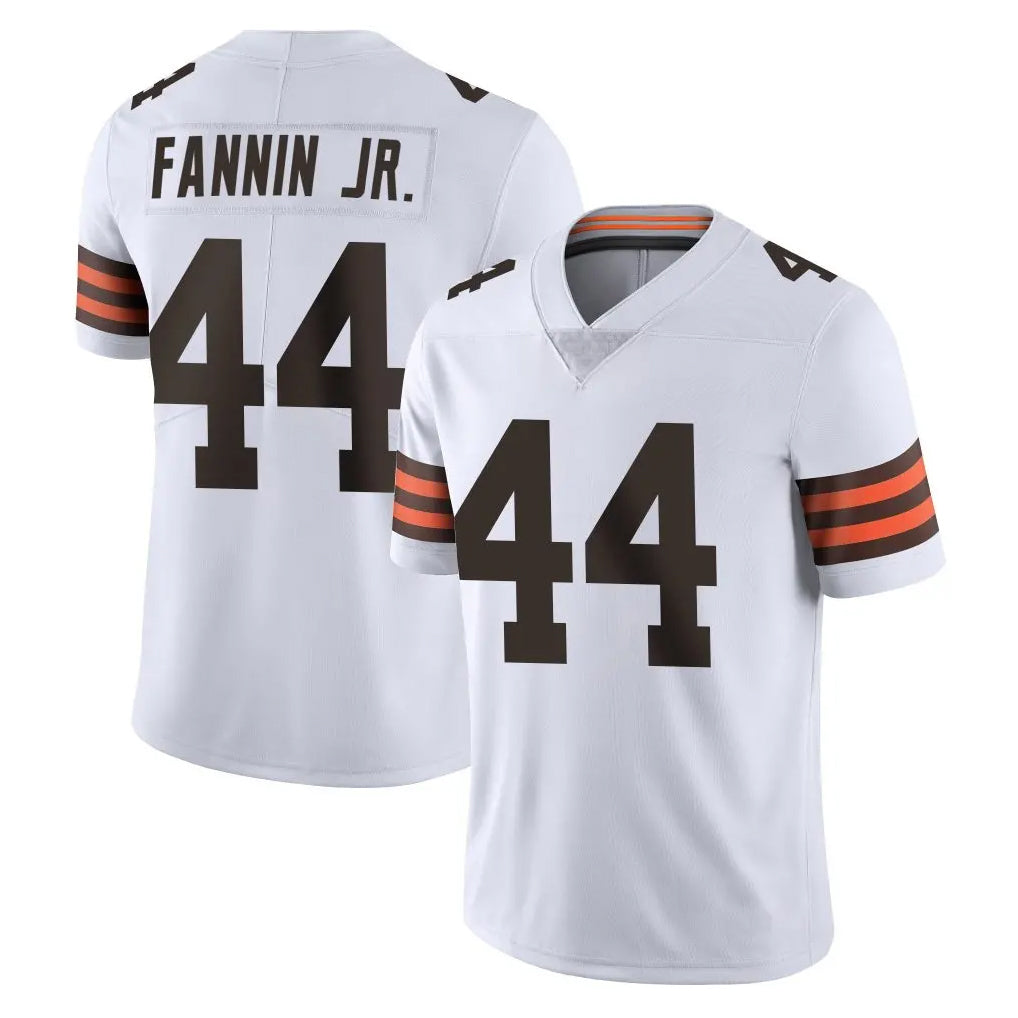 C.Browns #44 Harold Fannin Jr. Player White Vapor Untouchable Limited Home Game Edoa Stitched Jerseys