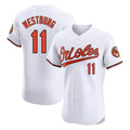 B.Orioles #11 Jordan Westburg Player White Limited Elite Home Game Edoa Stitched Jerseys