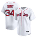 B.Red Sox #34 David Ortiz Player White Limited Home Game Edoa Stitched Jerseys