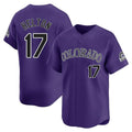 C.Rockies #17 Todd Helton Player Purple Limited Home Edoa Stitched Jerseys
