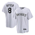 C.Rockies #8 Ryan Ritter Player White Game Home Edoa Stitched Jerseys
