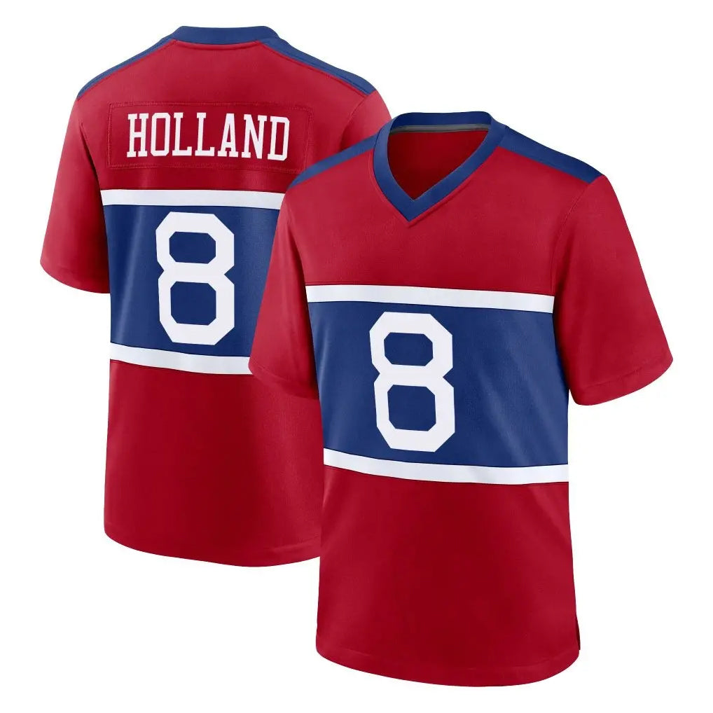 NY.Giants #8 Jevon Holland Player Red Century Home Game Edoa Stitched Jerseys