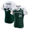 C.Rockies #14 Ezequiel Tovar Player Green City Connect Limited Elite Home Edoa Stitched Jerseys