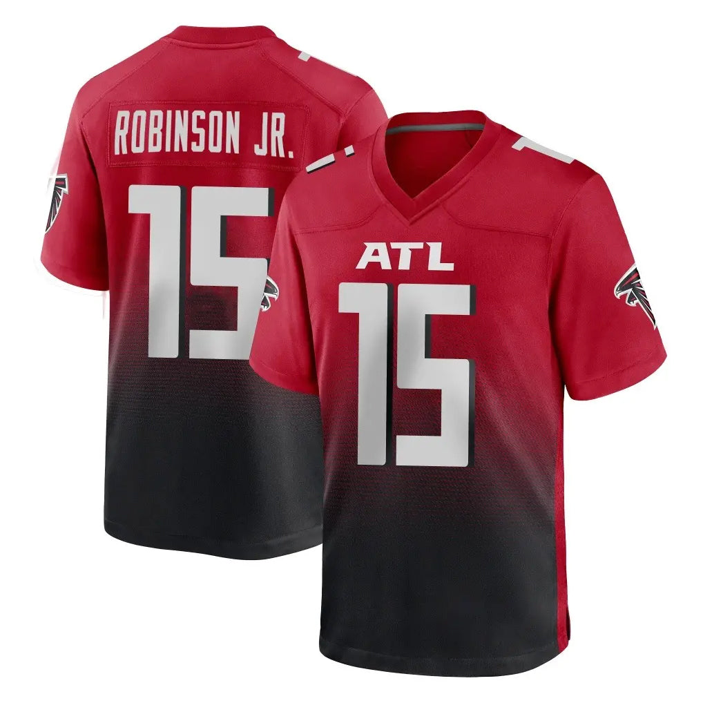 A.Falcons #15 Brian Robinson Player Red Home Game Edoa Stitched Jerseys