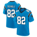 C.Panthers #82 Tommy Tremble Player Blue Home Game Edoa Stitched Jerseys