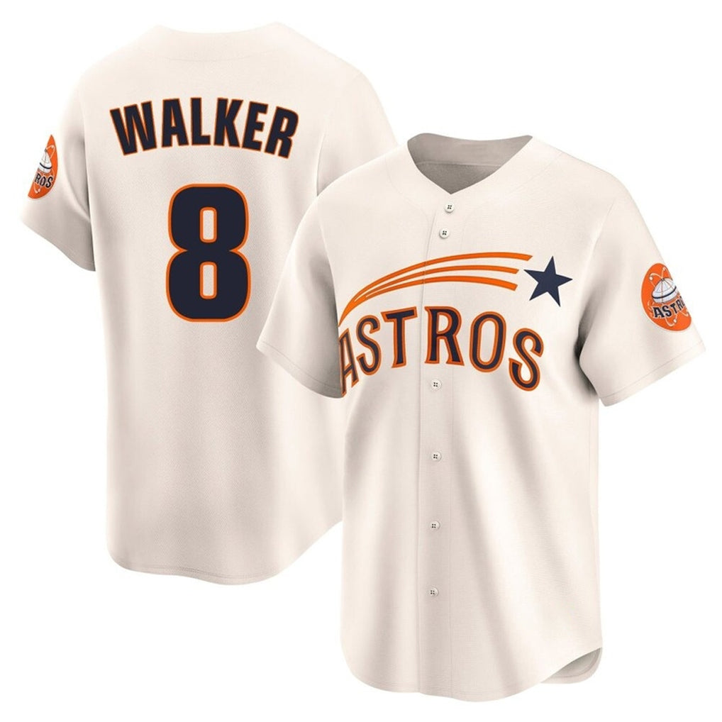 H.Astros #8 Christian Walker Player Cream Throwback Cooperstown Collection Limited Edoa Stitched Jerseys